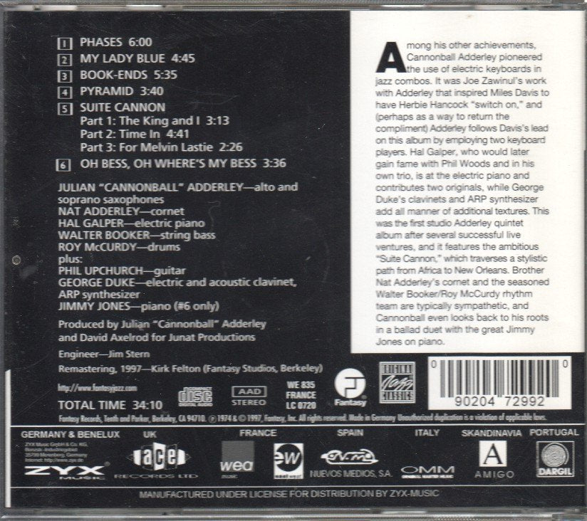 Cannonball Adderley Quintet - Pyramid - Cd