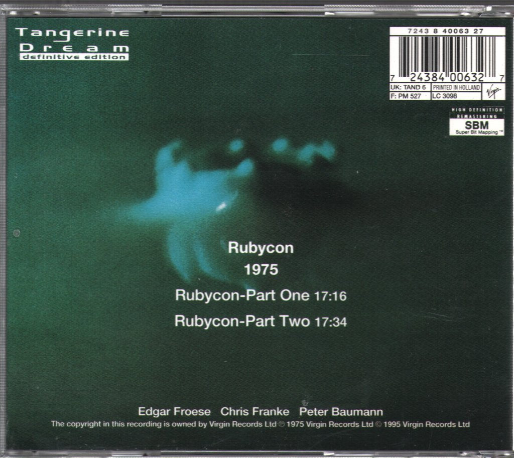 Tangerine Dream - Rubycon - Cd
