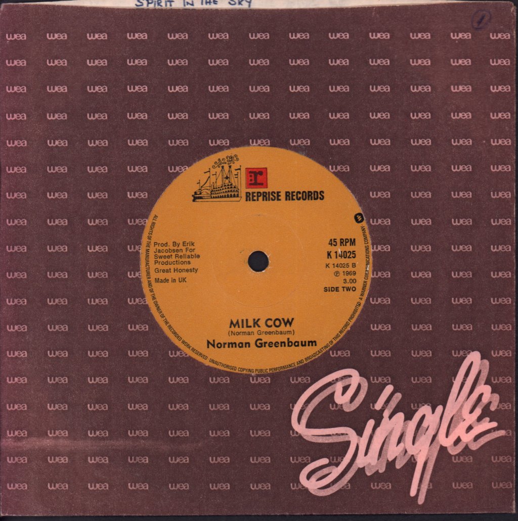 Norman Greenbaum - Spirit In The Sky - 7 Inch