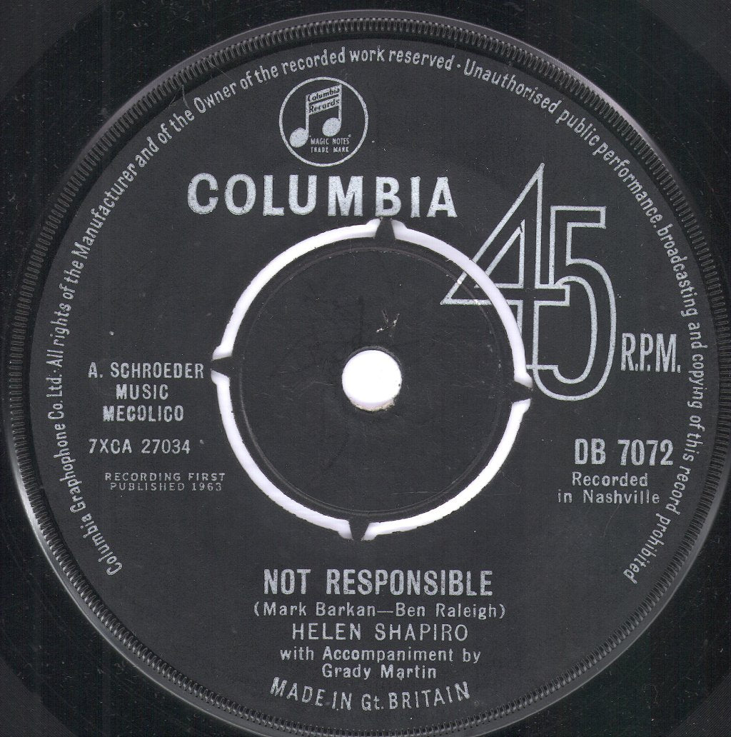 Helen Shapiro - No Trespassing - 7 Inch