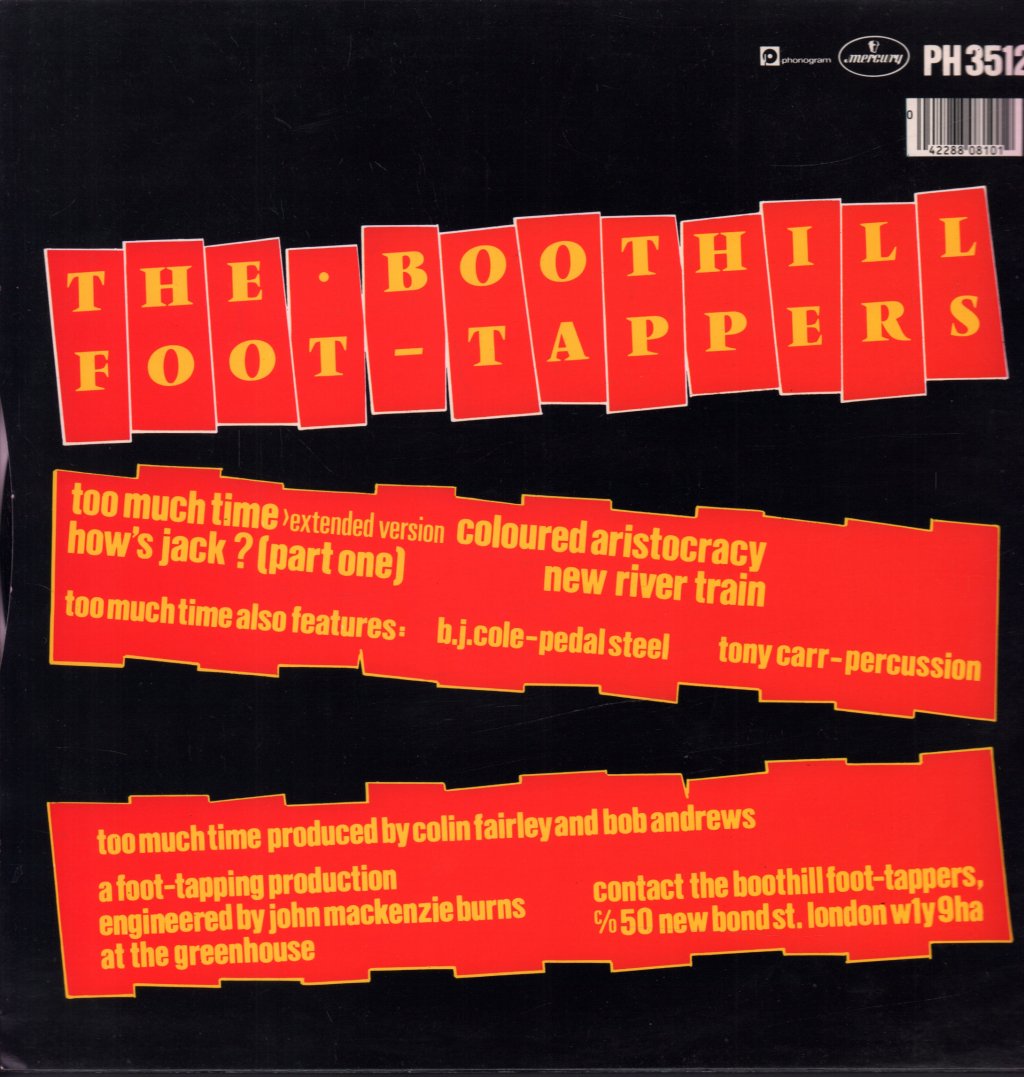 Boothill Foot Tappers - Too Much Time - 12 Inch