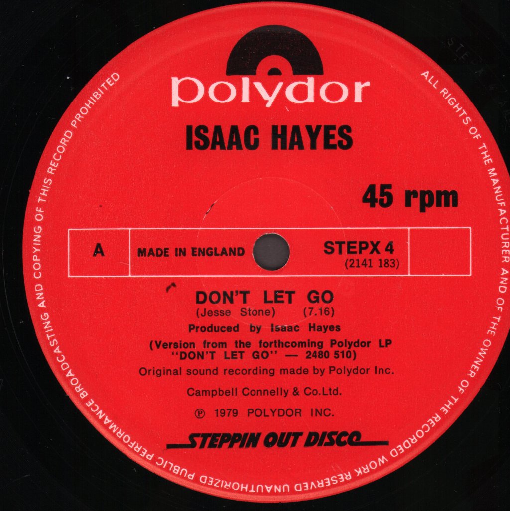 Isaac Hayes - Don't Let Go - 12 Inch