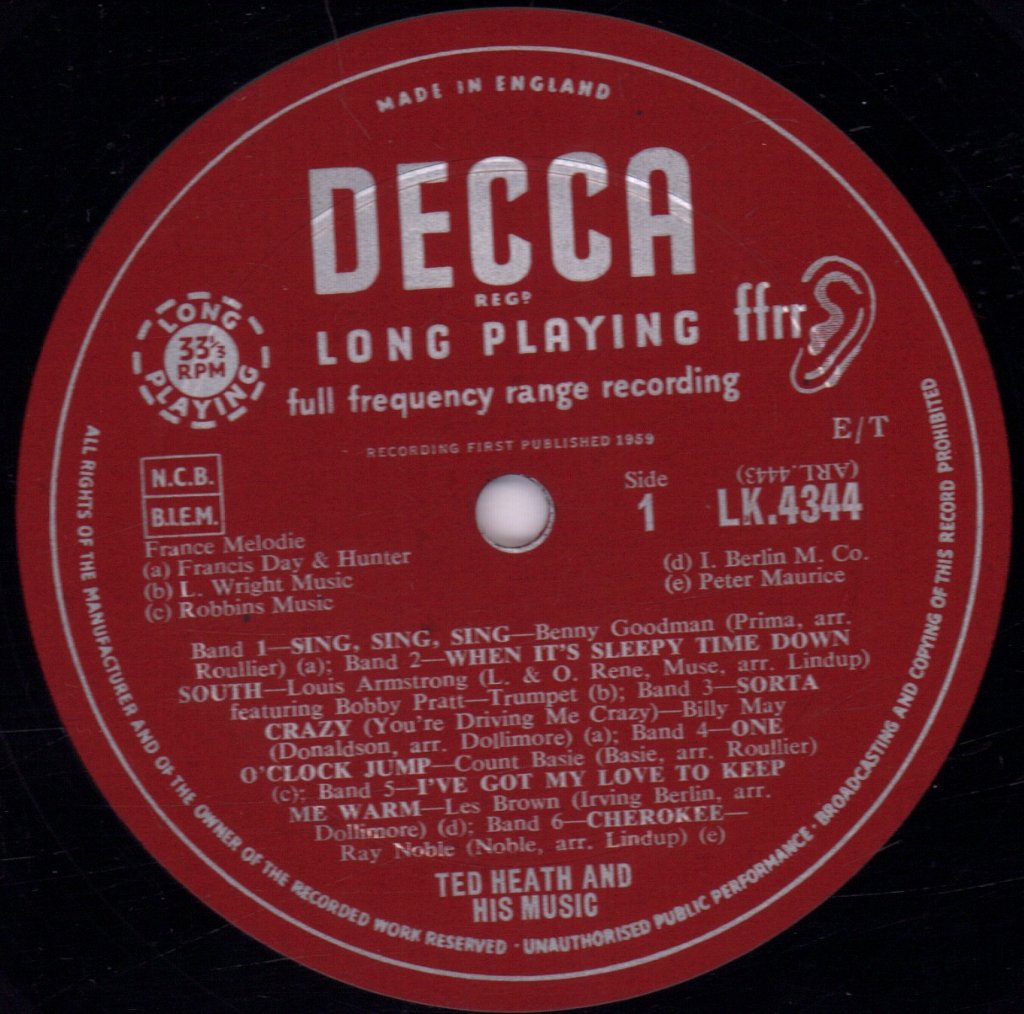 Ted Heath And His Music - My Very Good Friends The Bandleaders - Lp