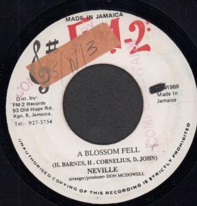 Neville / Don Mcdowell - A Blossom Fell/A Blossom Version - 7 Inch