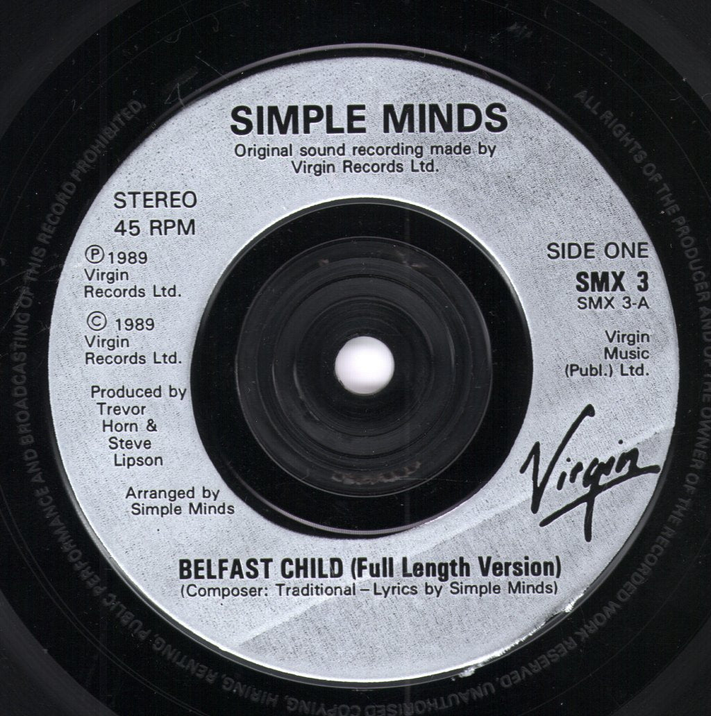 Simple Minds - Belfast Child - 7 Inch