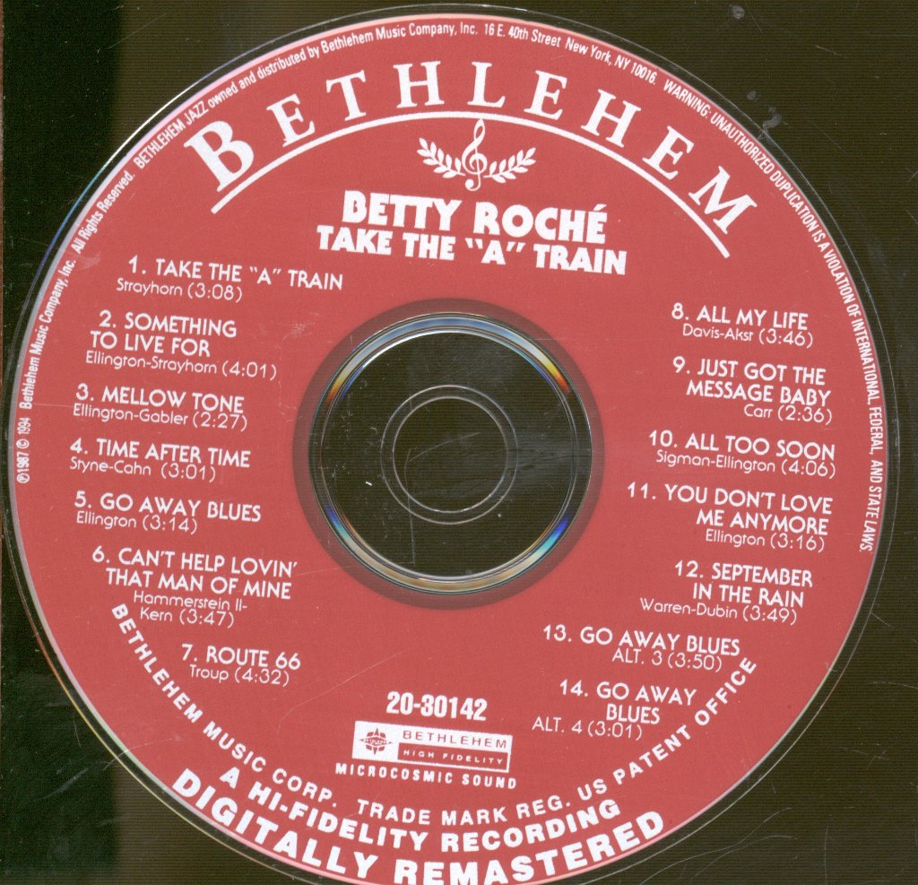 Betty Roche - Take The "A" Train - Cd