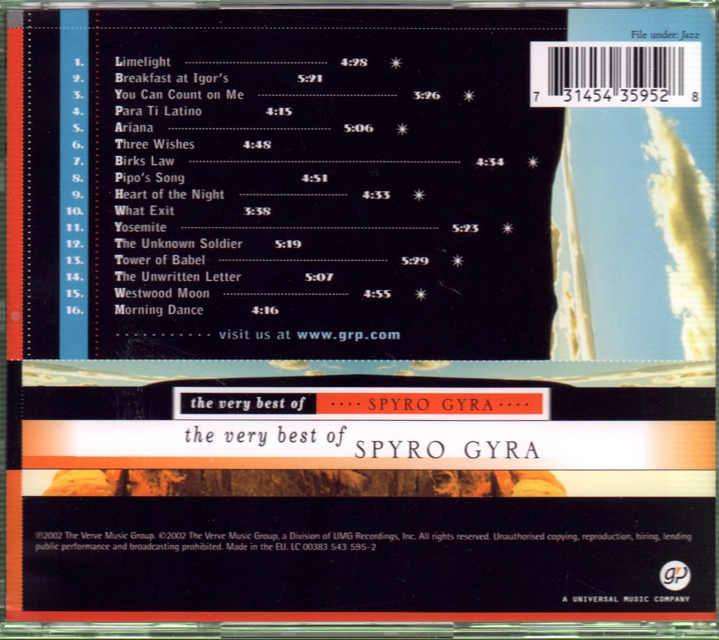 Spyro Gyra - Very Best Of - Cd