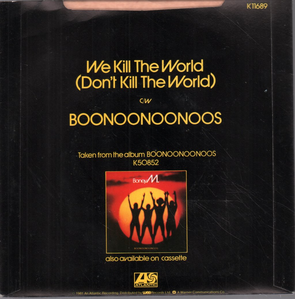 Boney M - We Kill The World - 7 Inch