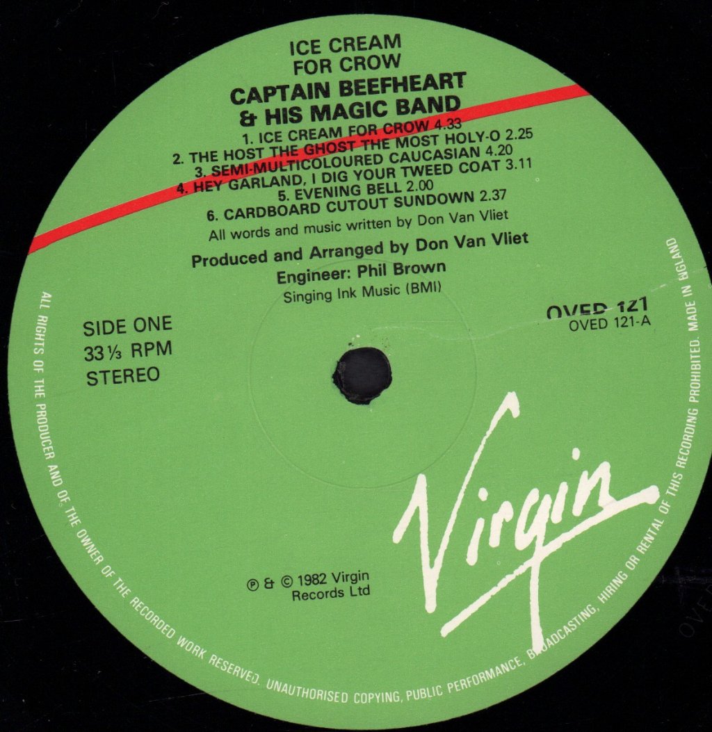 Captain Beefheart - Ice Cream For Crow - Lp