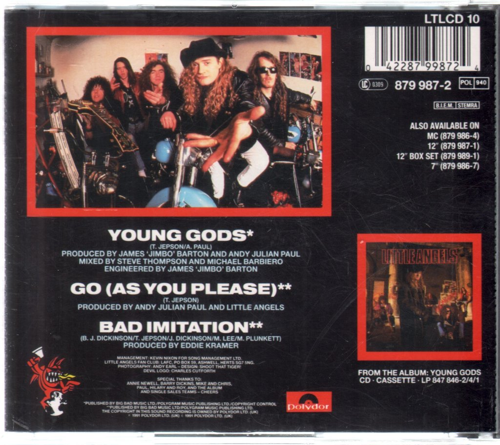 Little Angels - Young Gods - Cd