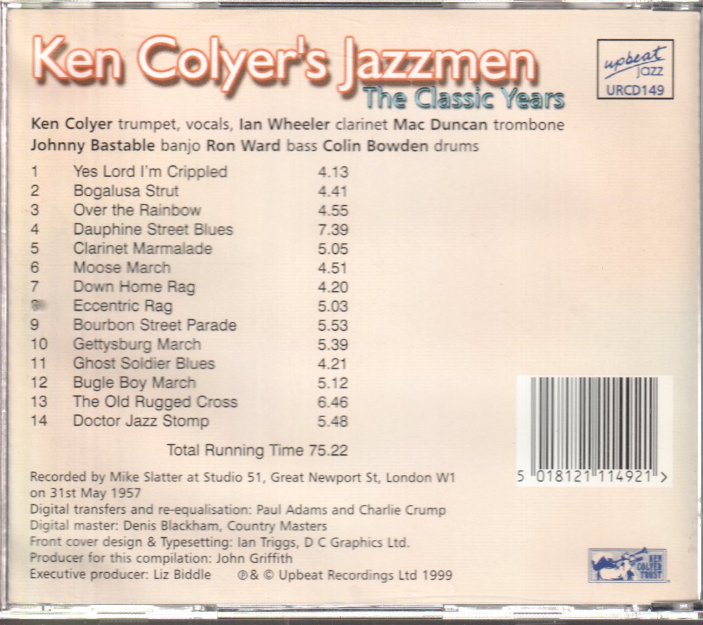 Ken Colyer's Jazzmen - Classic Years - Cd