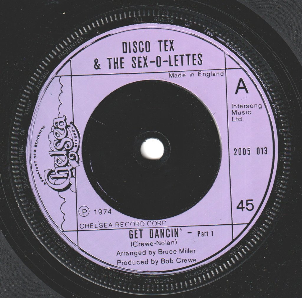 Disco Tex And The Sex O Lettes - Get Dancin' - 7 Inch