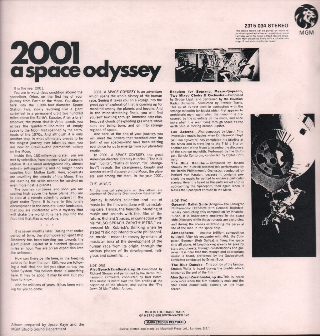 2001 A Space Odyssey - Soundtrack - Lp