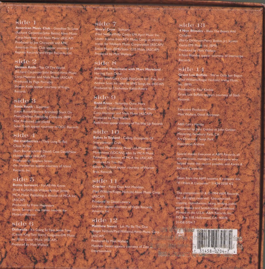 Various Artists - If I Were A Carpenter - 7 Inch Box Set