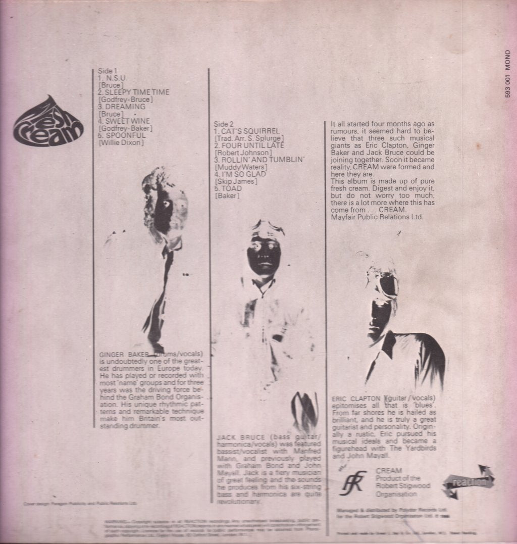 Cream - Fresh Cream - Lp