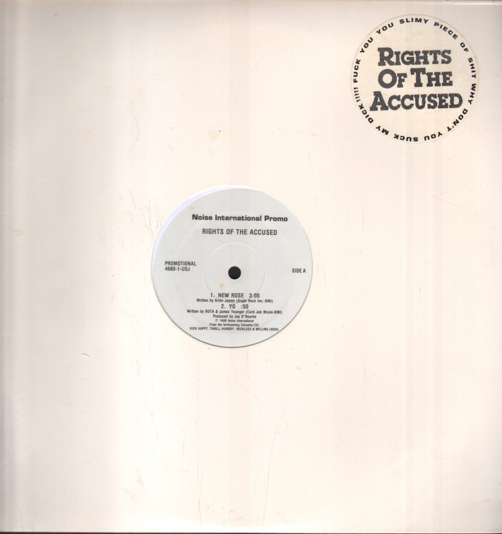 Rights Of The Accused - New Rose - 12 Inch