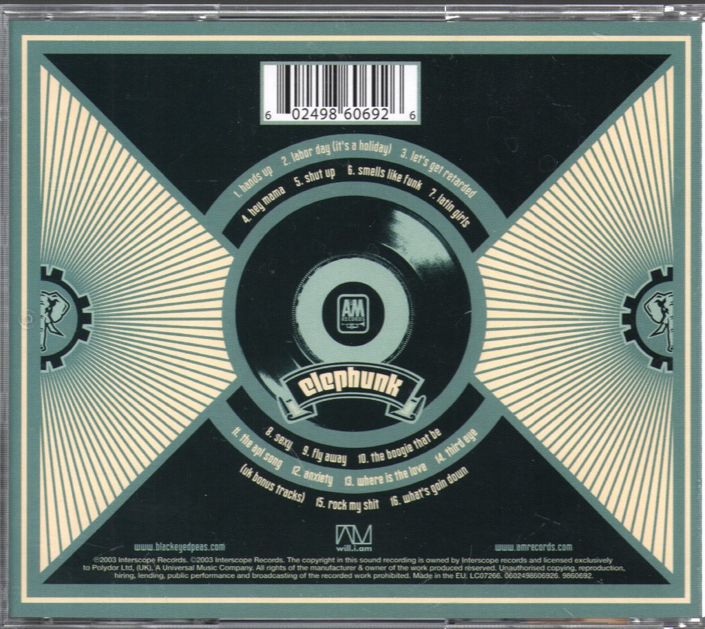 Black Eyed Peas - Elephunk - Cd