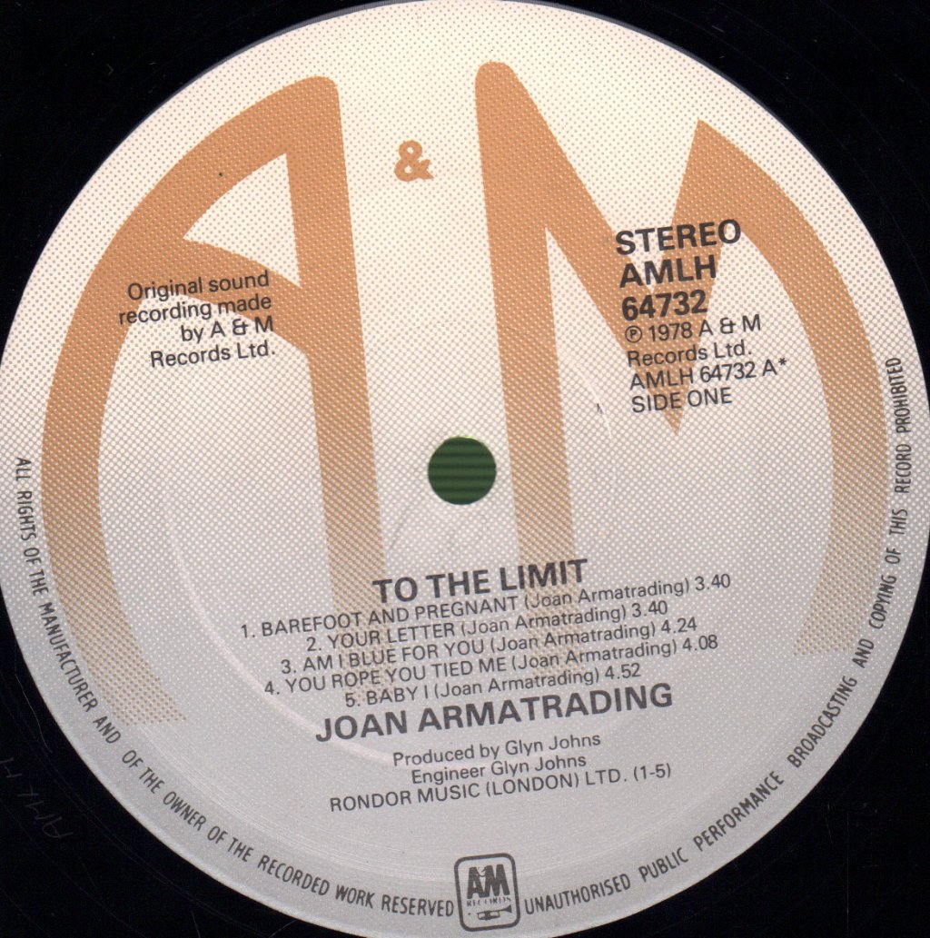 Joan Armatrading - To The Limit - Lp