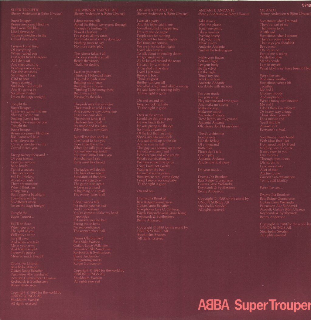 ABBA - Super Trouper - Lp