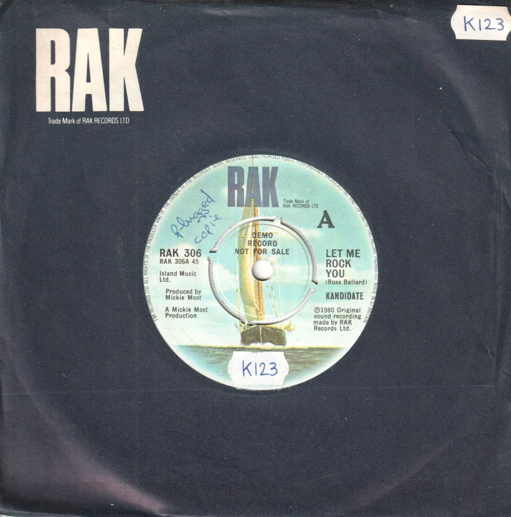 Kandidate - Let Me Rock You - 7 Inch