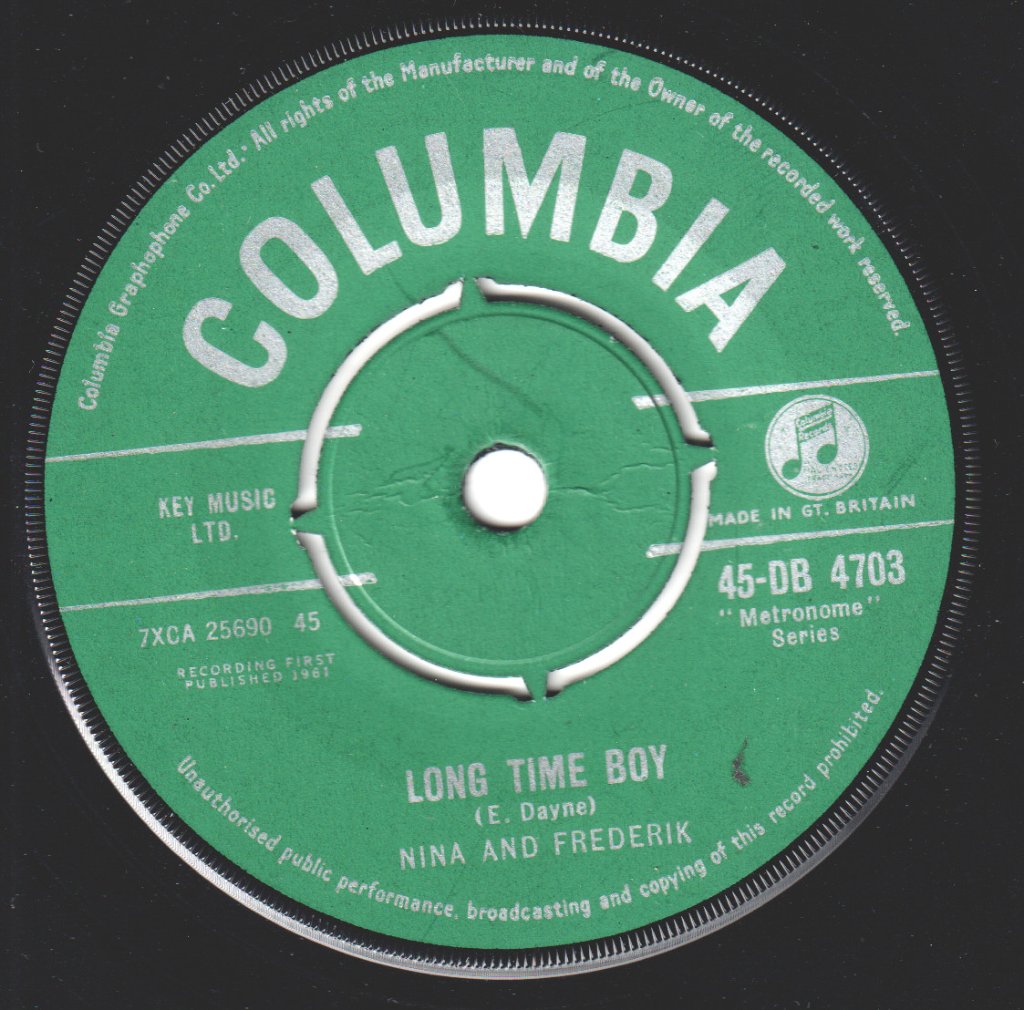 Nina And Frederik - Long Time Boy - 7 Inch