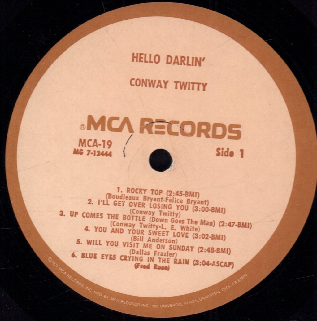 Conway Twitty - Hello, Darlin' - Lp