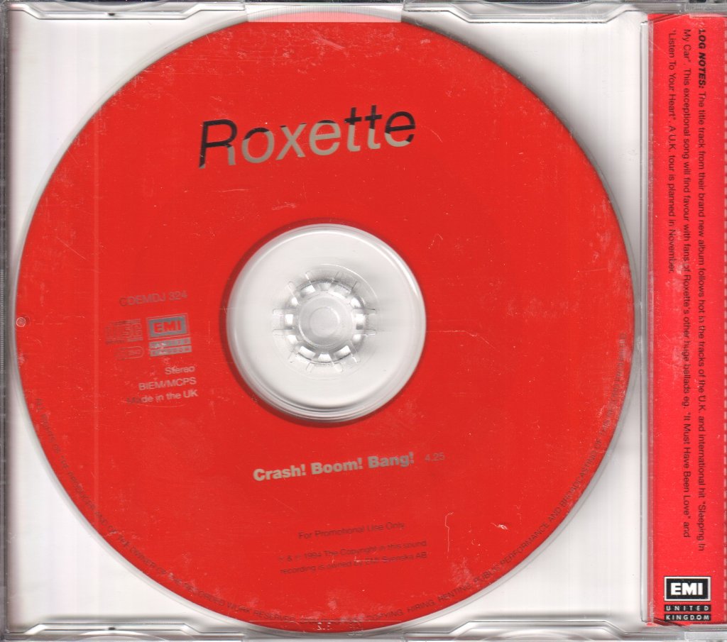 Roxette - Crash! Boom! Bang! - Cd