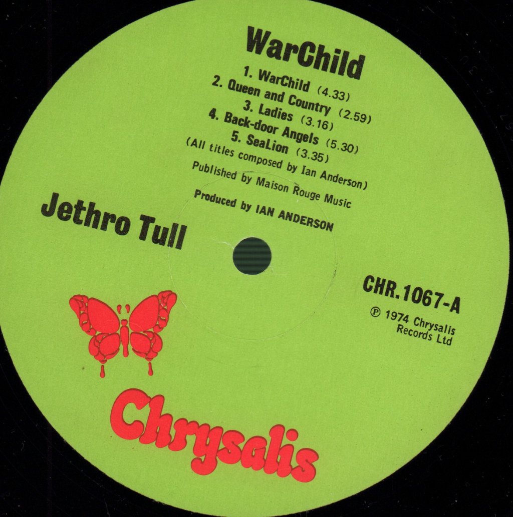 Jethro Tull - War Child - Lp