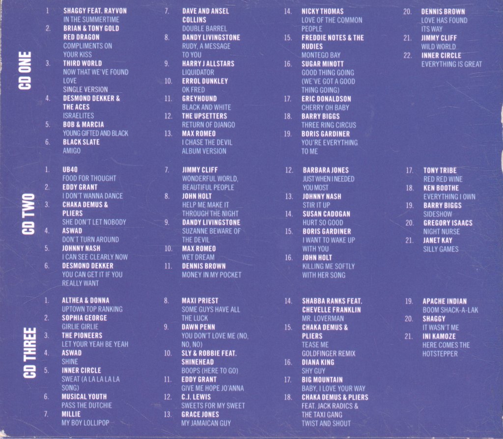 Various Artists - Reggae Collection - 64 Classic Reggae Tracks - Triple Cd