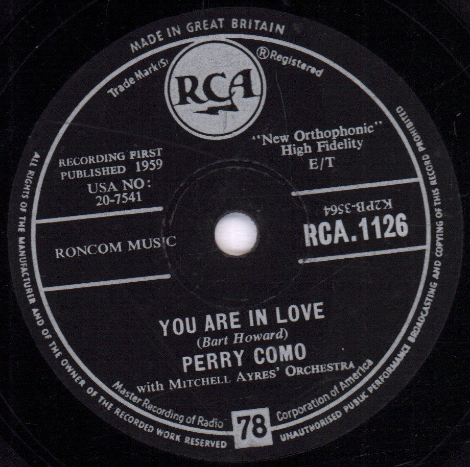 Perry Como - I Know - 78