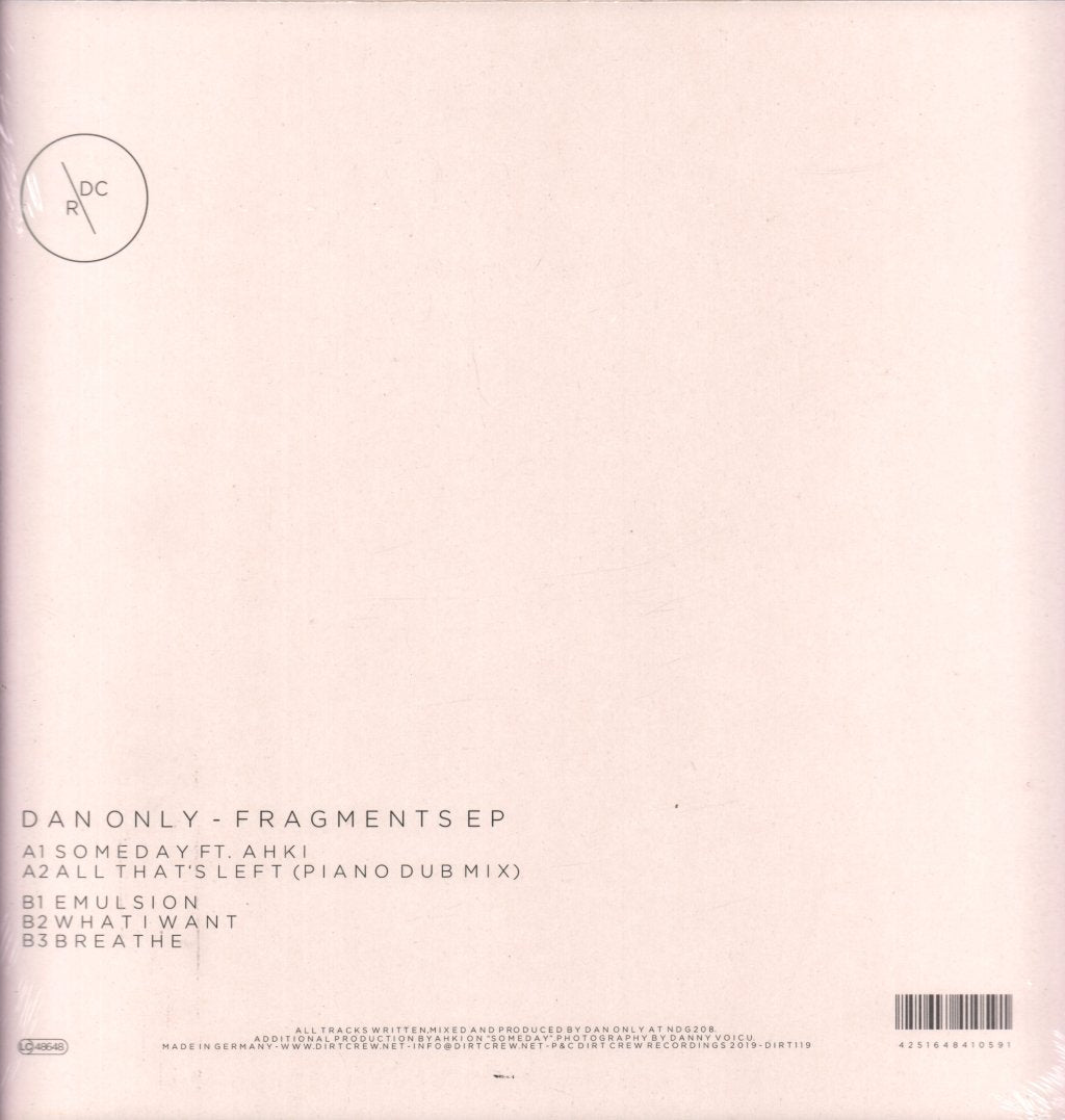 Dan Only - Fragments EP - 12 Inch