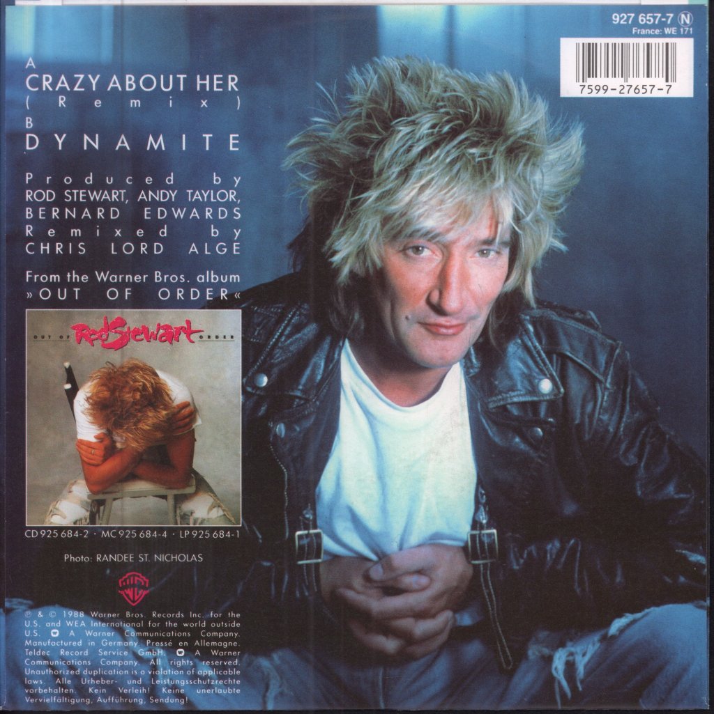 Rod Stewart - Crazy About Her - 7 Inch
