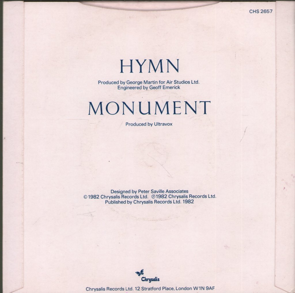Ultravox - Hymn - 7 Inch