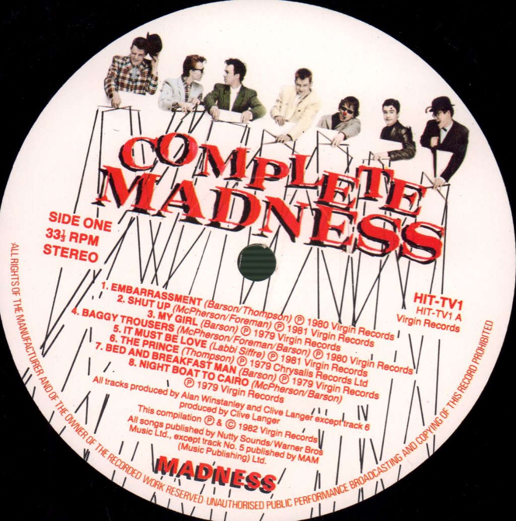 Madness - Complete Madness - Lp