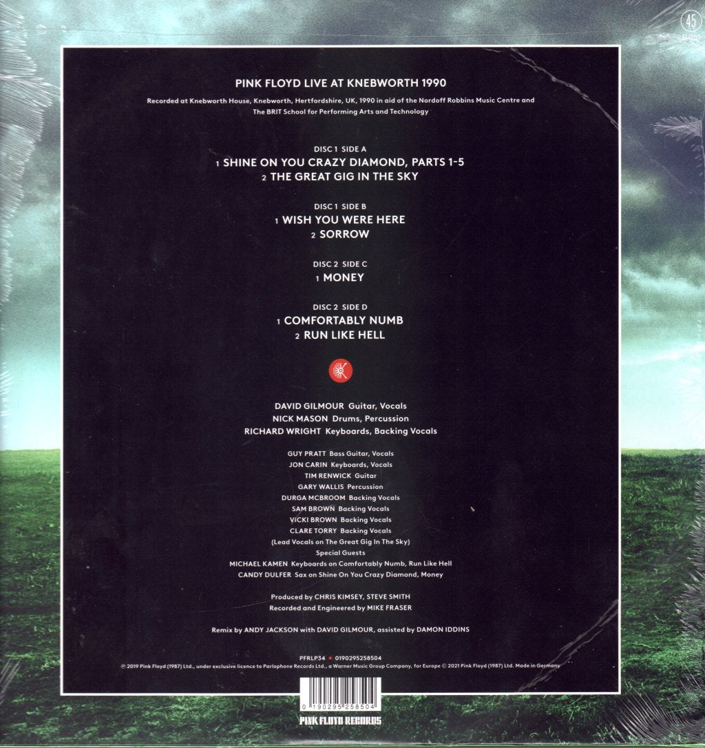 Pink Floyd - Live At Knebworth 1990 - Double Lp