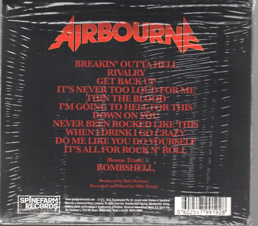 Airbourne - Breakin' Outta Hell - Cd