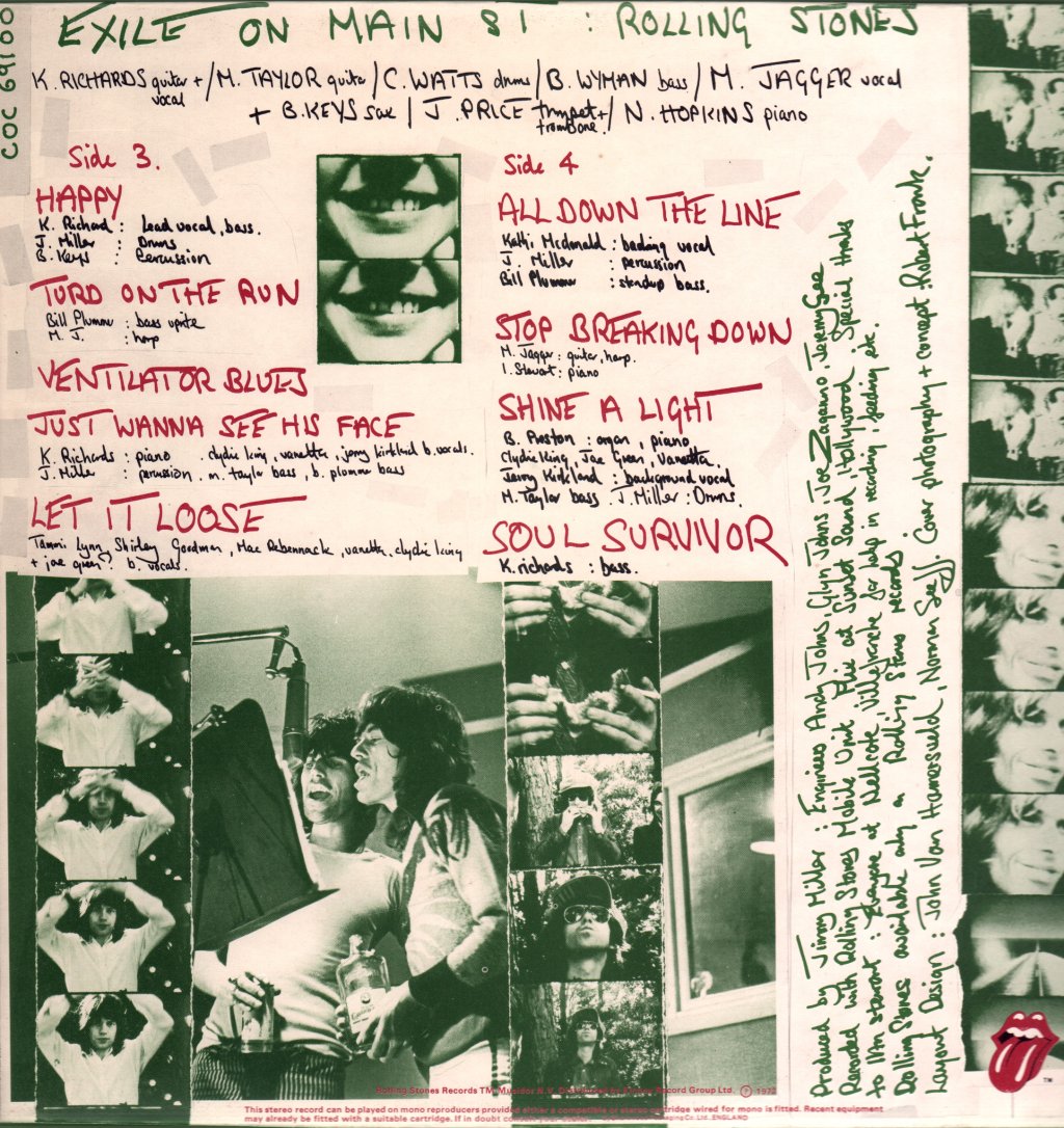 Rolling Stones - Exile On Main St. - Double Lp