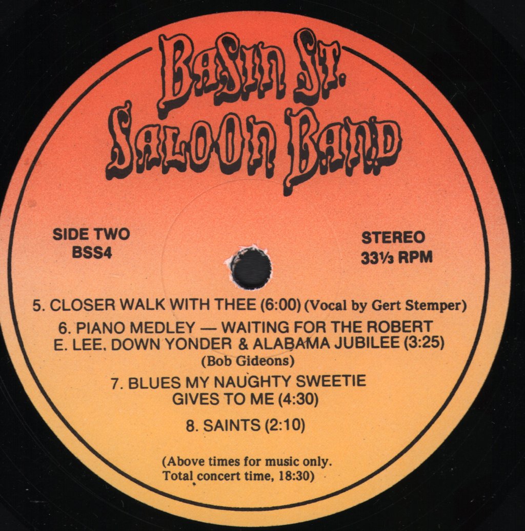 Basin Street Saloon Band - In Concert (Southeastern Wisconsin Jazz Jubilee) - Lp