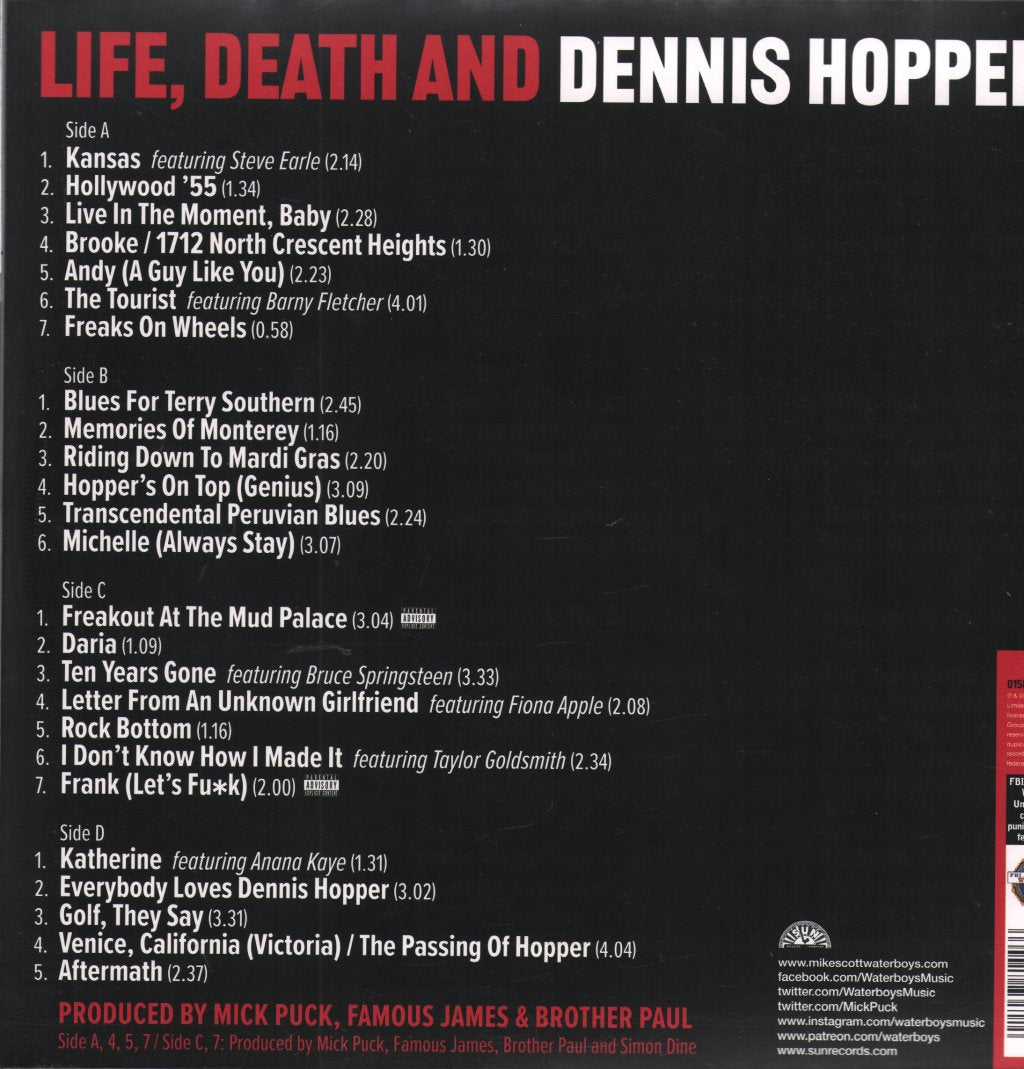 Waterboys - Life, Death and Dennis Hopper - Double Lp