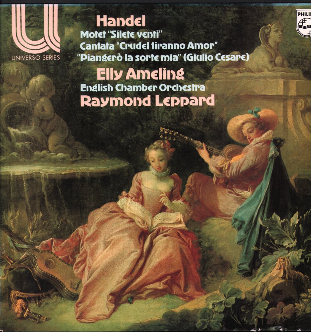 Elly Ameling - Handel - Motet: "Silete venti" / Cantata: "Crudel tiranno Amor" / "Piangero la sorte mia" - Lp