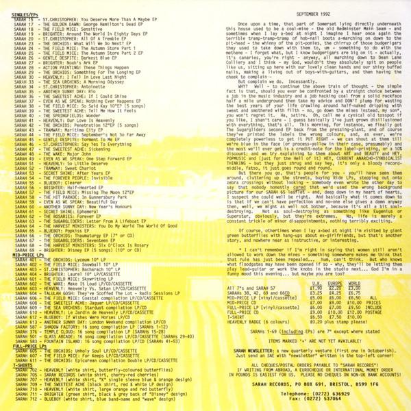 Harvest Ministers - Six O'Clock Is Rosary - 7 Inch
