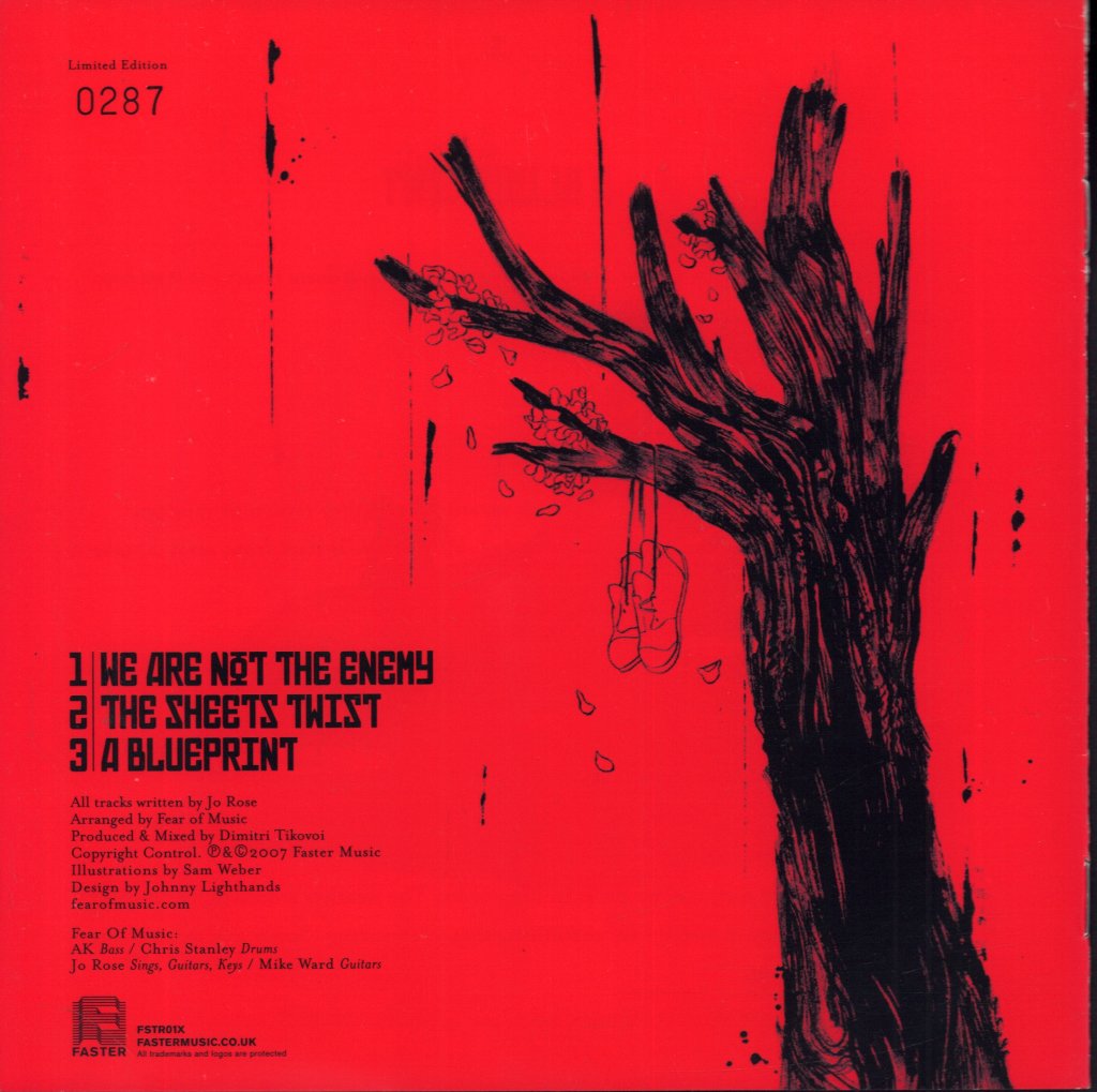 Fear Of Music - We Are Not The Enemy - 7 Inch
