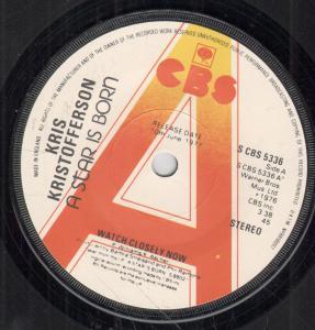 Kris Kristofferson - Watch Closely Now - 7 Inch