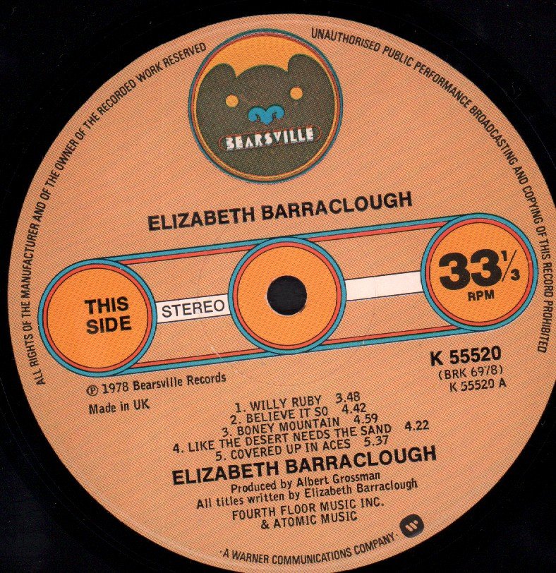 Elizabeth Barraclough - Elizabeth Barraclough - Lp