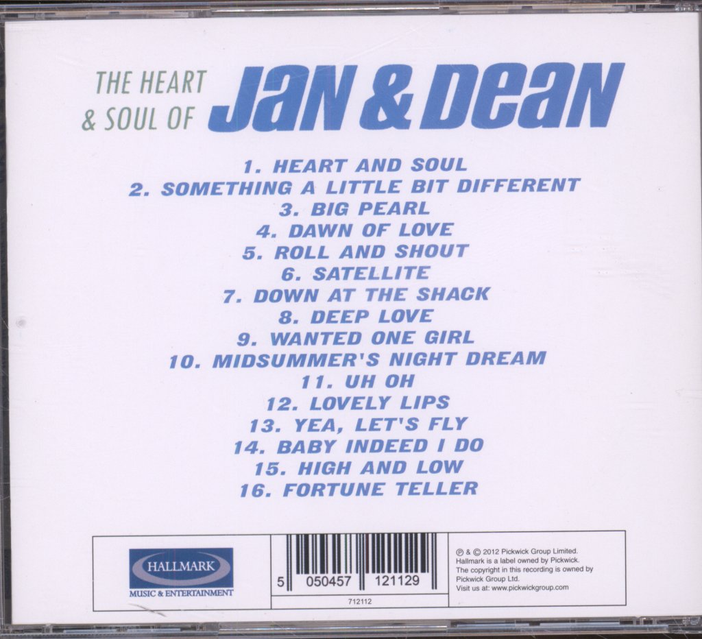 Jan & Dean - Heart & Soul Of Jan & Dean And Friends - Cd