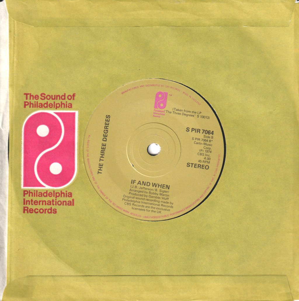 Three Degrees - Take Good Care Of Yourself - 7 Inch