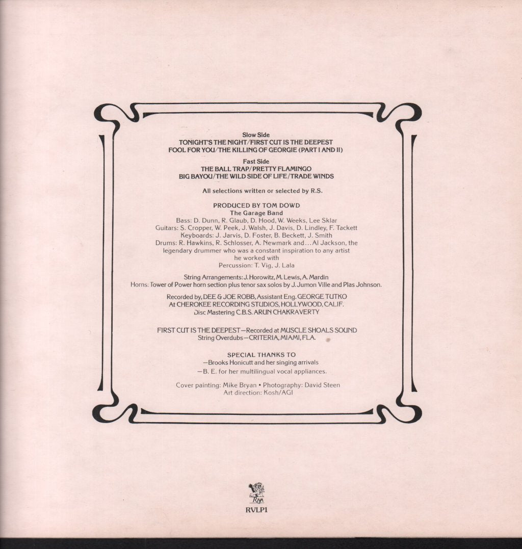 Rod Stewart - A Night On The Town - Lp