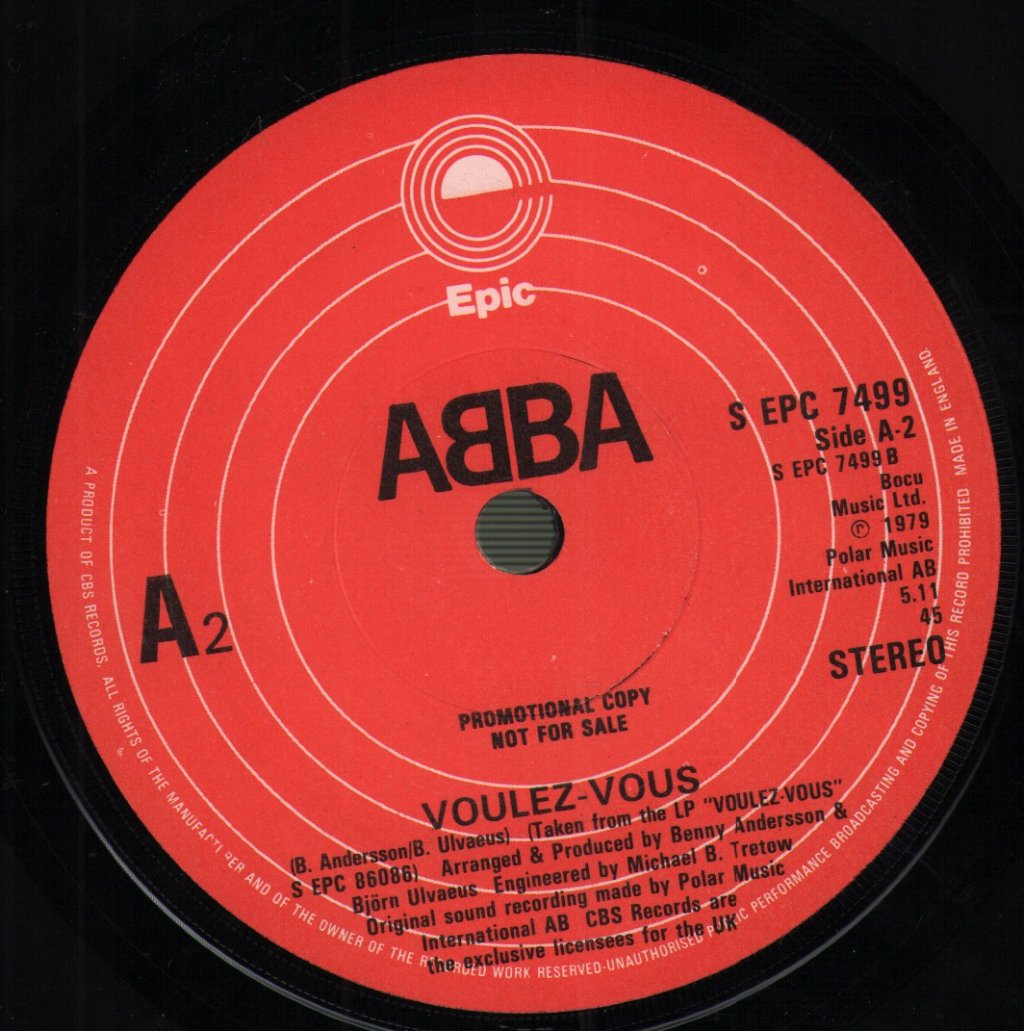 ABBA - Angeleyes / Voulez-Vous - 7 Inch