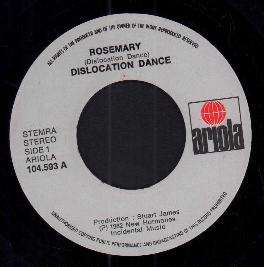 Dislocation Dance - Rosemary - 7 Inch