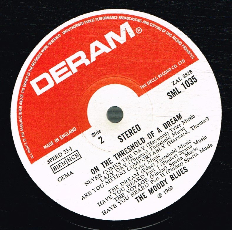 Moody Blues - On The Threshold Of A Dream - Lp